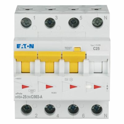 AARDLEKAUTOMAAT MRB4, C-KAR., 25A, 300MA, 4,5KA-EATON main product photo