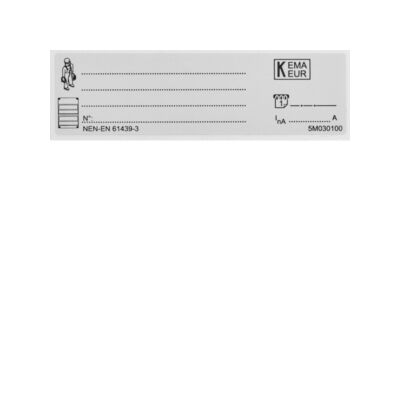 NAAMPLAAT VKG58T NEN-EN 61439-3 SET 10 STUKS-HAGER main product photo