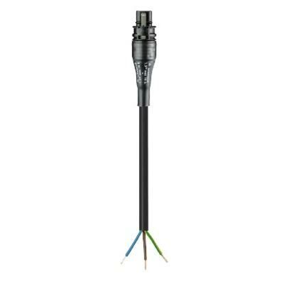 RST20 AANSLUITSNOER 2 MTR ZWART MALE-OPEN-WIELAND main product photo