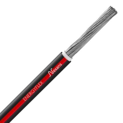 SOLAR 1X 6 ZWART MET RODE STREEP H1Z2Z2-K-NEXANS main product photo
