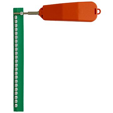 NUMMERSTRIPS "7" WIT-LAPP