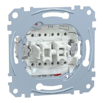 BINNENWERK WISSEL/WISSELSCHAKELAAR 10A/AC 250V-MERTEN