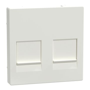 CENTRAALPLAAT 2-OPENINGEN RJ45 POLARWIT-MERTEN