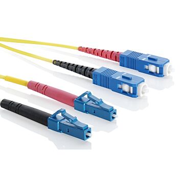 DUPLEX 9/125 LC/UPC-SC/UPC  0,5 GEEL 2MM-ESZET DATA