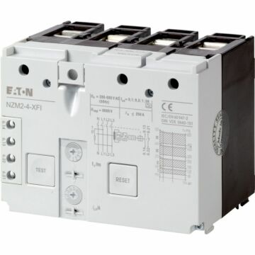 FOUTSTROOMBEVEILIGING NZM2-4-XFI 4P 0,1-3A-EATON