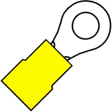GEÏS RINGKABELSCHOEN M4 GEEL 2,63-6,64 (VE=100)-KLEMKO