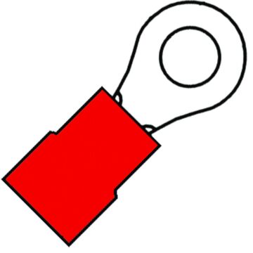 GEÏS RINGKABELSCHOEN M6 ROOD 0,34-1,65 (VE=100)-KLEMKO