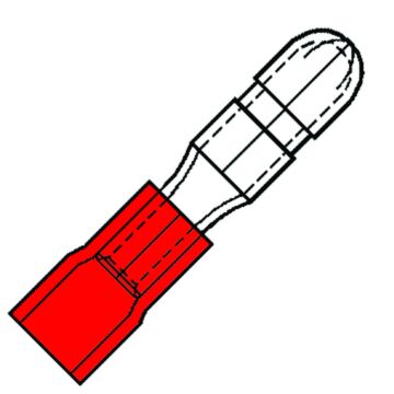 GEÏS. RONDSTEKER 4MM ROOD 0,34-1,66 (VE=100)-KLEMKO