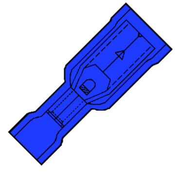 GEÏS. RONDSTEKERHULS 5MM BLAUW 1,04-2,66 (VE=100)-KLEMKO