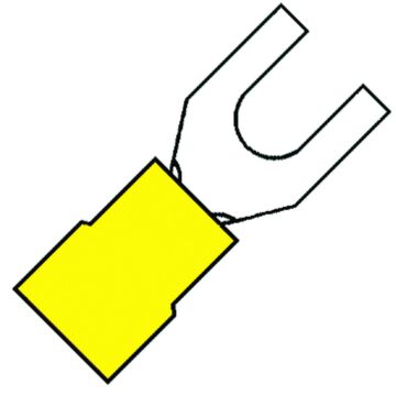 GEÏS VORKKABELSCHOEN M5 GEEL 2,63-6,64 (VE=100)-KLEMKO