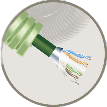 GREENFLEX F1/UTP AWG23 CAT6A LSZH DCA Oranje-GREENFLEX