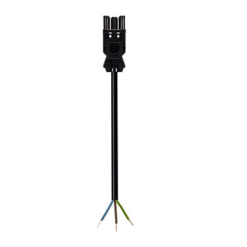 GST18I3 AANSLUITSNOER 3X1,5 ZW 2,0M FEMALE PVC CCA-WIELAND