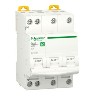 INSTALLATIEAUTOMAAT 3P+N 25A B 6000A-SCHNEIDER