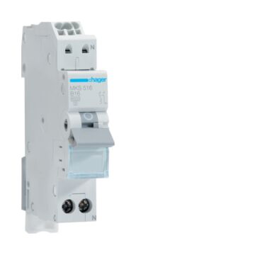 INSTALLATIEAUTOMAAT VKS01SG 1P+N 16A B-KAR 6KA-HAGER
