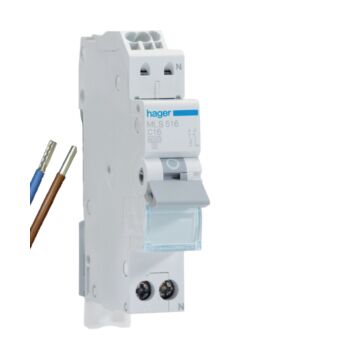 INSTALLATIEAUTOMAAT VKS12SJ 1P+N 16 A C-KAR 6KA-HAGER