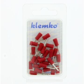 Kabelschoen A1519SR stift rood (set 25 stuks)-KLEMKO