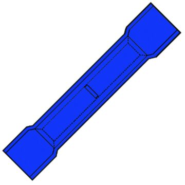 KABELSCHOEN A2527SK VERBINDINGSBUS BLAUW-KLEMKO
