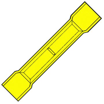 GEÏS. STOOTVERBINDER GEEL 2,63-6,64 (VE=100)-KLEMKO
