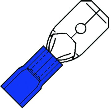 GEÏS. VLAKSTEKER 4,8X0,8 BLAUW 1,5-2,5 (VE=100)-KLEMKO