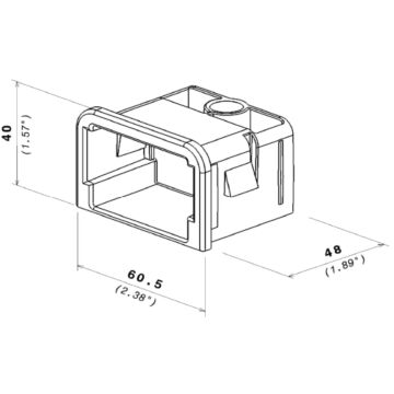 Beschermkap U50 U55 U60 geel-LEGRAND