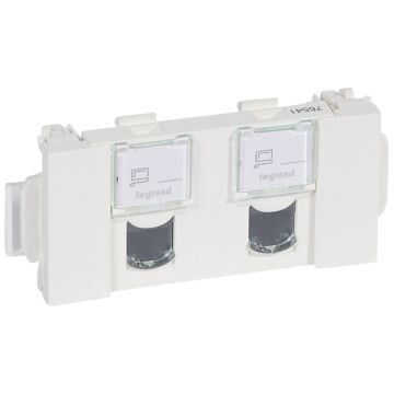 Mosaic 2xRJ45 UTP cat5e DLP-LEGRAND