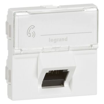 MOSAIC RJ45 STP C6A 2 MOD GEHOEKT-LEGRAND