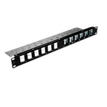 PATCHPANEEL LEEG 24V LANMARK ZWART ANGLED PORTS-AGINODE