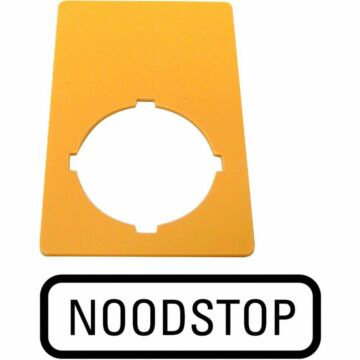 NOODUIT-PLAAT M22-XZK-NL99 (NL) GEEL-EATON