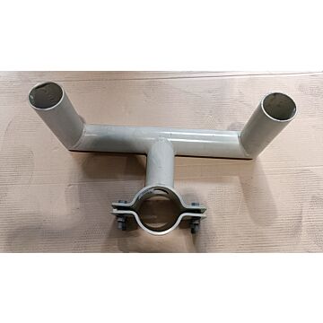 Opzetstuk 2-voudig aan mast H/H 50 114 mm RAL 7032-VIALIS