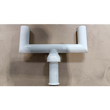 Opzetstuk 2-voudig op mast H/H 50 cm RAL9016-VIALIS