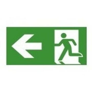 PICTOGRAM VLUCHTWEG LINKS-
