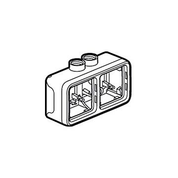 Plexo IP55 2v leeg hor. 2xPG16-LEGRAND