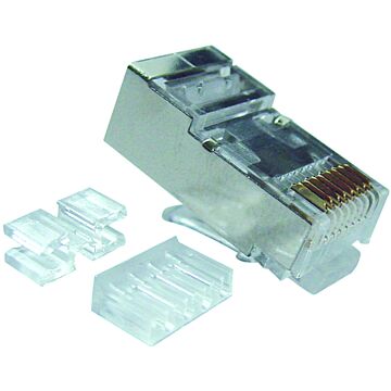 PLUG RJ45 8P/8C ROND MASSIEF AFG. CAT 6A (VE=25)-KLEMKO
