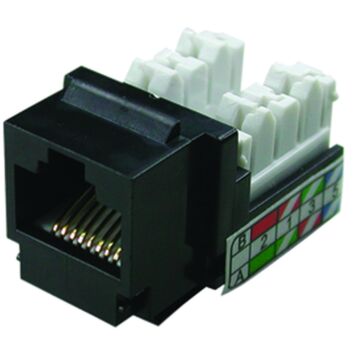 JACK C5E UTP ZWART FEMALE (VE=5)-KLEMKO