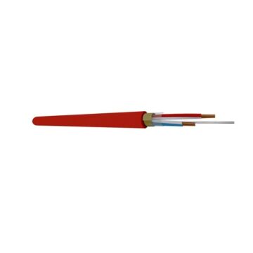 SIGNAALKABEL  1X2X0,8 AFGESCHERMD ROOD DCA-S2-ELDRA