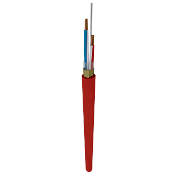 SIGNAALKABEL  1X2X1 AFGESCHERMD ROOD CCA HV-ELDRA