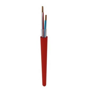 SIGNAALKABEL  2X2X0,8 ROOD CCA-TKF