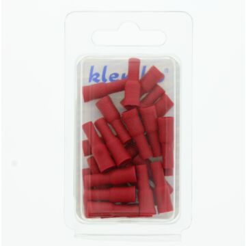 GEÏS. RONDSTEKERHULS 4MM 0,5-1,5 ROOD (VE=25)-KLEMKO