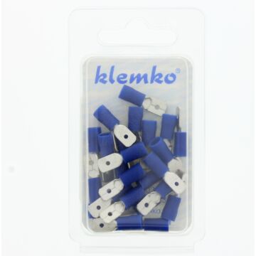 GEÏS. VLAKSTEKER 6,3X0,8 BLAUW 1,5-2,5 (VE=25)-KLEMKO