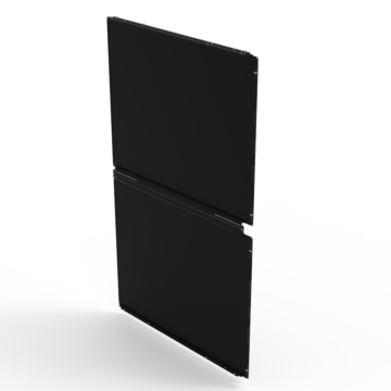 TUSSENPANEEL 52HE X1200 ZWART INCL MONTAGEMAT-MINKELS