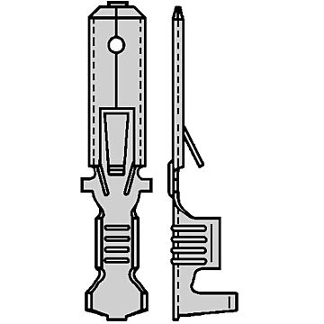 VLAKSTEKER LIP 6,3X0,8 1,0-2,5 (VE=100)-KLEMKO