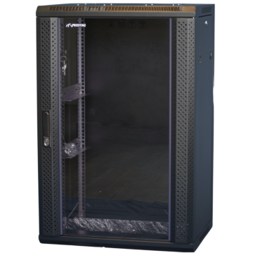 18U Wandkast 600mm met Glazen Deur – 940mm Hoog-GRAYLE