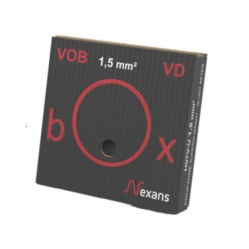 VD-DRAAD   1,5 ZWART ECA VDBOX-NEXANS