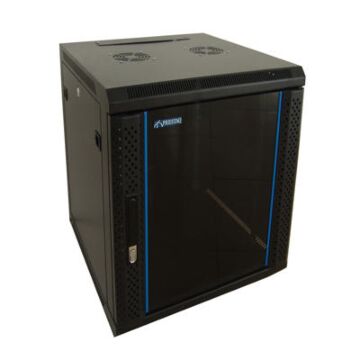 9U Wandkast Prestaq D600*B600 rook-glazen deur-GRAYLE