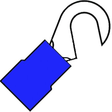 GEÏS. HAAKKABELSCHOEN M4 BLAUW 1,5-2,5 (VE=100)-KLEMKO