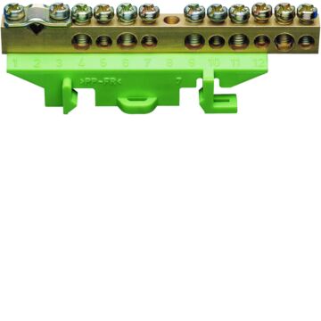 Aansluitklem Aarde 25 Mm²  5 X 16 Mm²  5 X 10 Mm²-HAGER