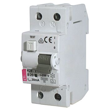 Aardlekautomaat KZS-2M C 20A 30mA 1p+n-ETI