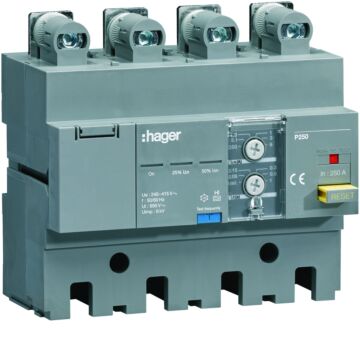 Aardlekelement P250 4P 250 A Idn 30 Ma Tot 6 A-HAGER