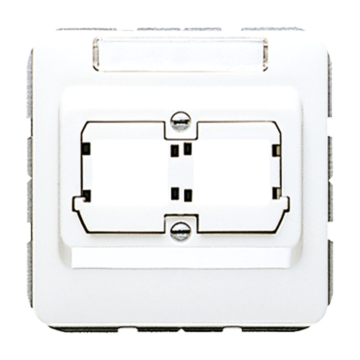 Afdekking CD500 a.wit v.mod.jack 2-vdg.-JUNG