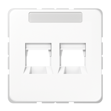 Afdekking CD500 a.wit v.mod.jack 2-vdg.-JUNG